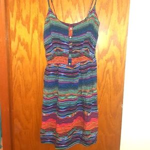 Unknown brand colorful spaghetti strap mini dress